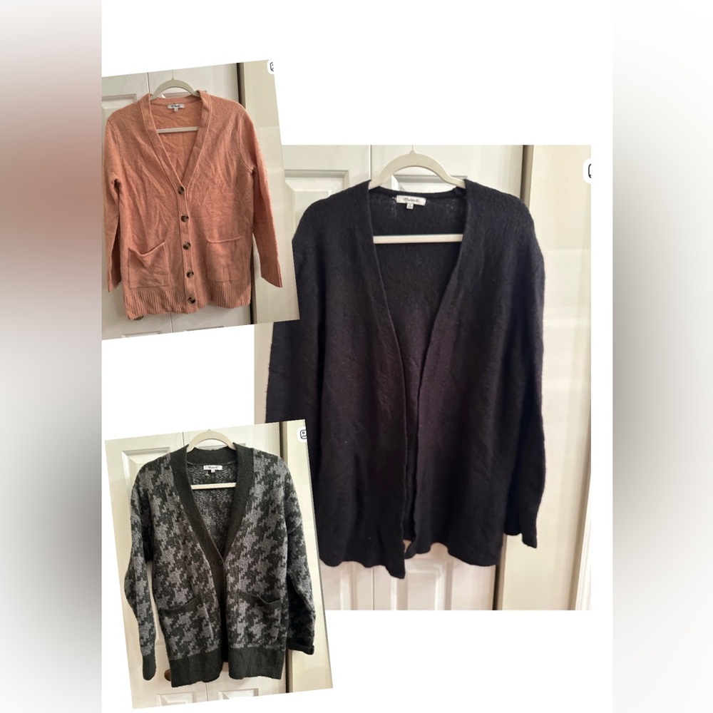 Madewell cardigans bundle of 3. Size S.
